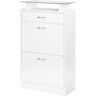 Homcom Organizador de zapatos 60 x 24 x 105.5 cm color blanco