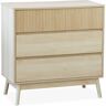 sweeek Cómoda, decoración de madera, 3 cajones