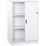 Homcom Armario de archivos color blanco 80 x 40 x 120 cm