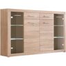 Home Heavenly Aparador mueble buffet 4 puertas 2 cajones roble cambrian