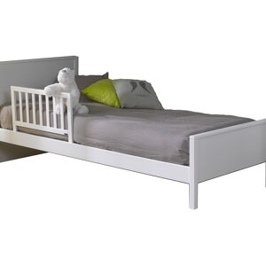 ID Kids Barrera de cama madera maciza  blanco