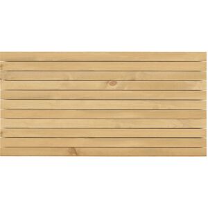 Decowood Cabecero de madera maciza en tono olivo de 200x80cm