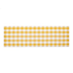 RNT by Really Nice Things Cabecero tapizado tela vichy amarillo 145x52 cm