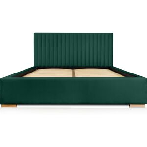 Siblo Cama moderna de pino macizo y placa HDF 180x200 verde