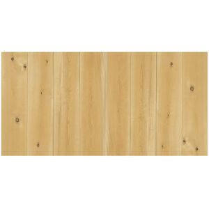 Decowood Cabecero de madera maciza en tono olivo de 140x80cm