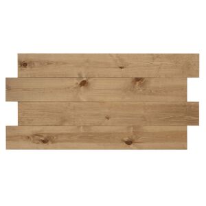Decowood Cabecero de madera maciza en tono envejecido de 200x80cm
