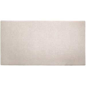 Decowood Cabecero tapizado de poliester liso en color beige de 160x80cm