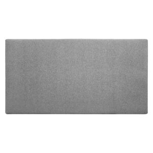 Decowood Cabecero tapizado de poliester liso en color gris de 180x80cm