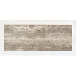 NATYAL Cabecero de yute natural y madera maciza en tono blanco 190x74cm