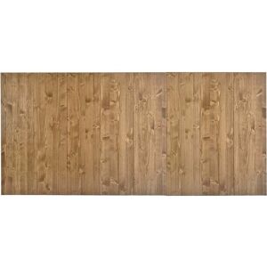 NATYAL Cabecero de cama de madera maciza en tono roble 100x75cm