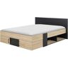 CAMIF Cama con almacenaje 140 x 190 cm negro