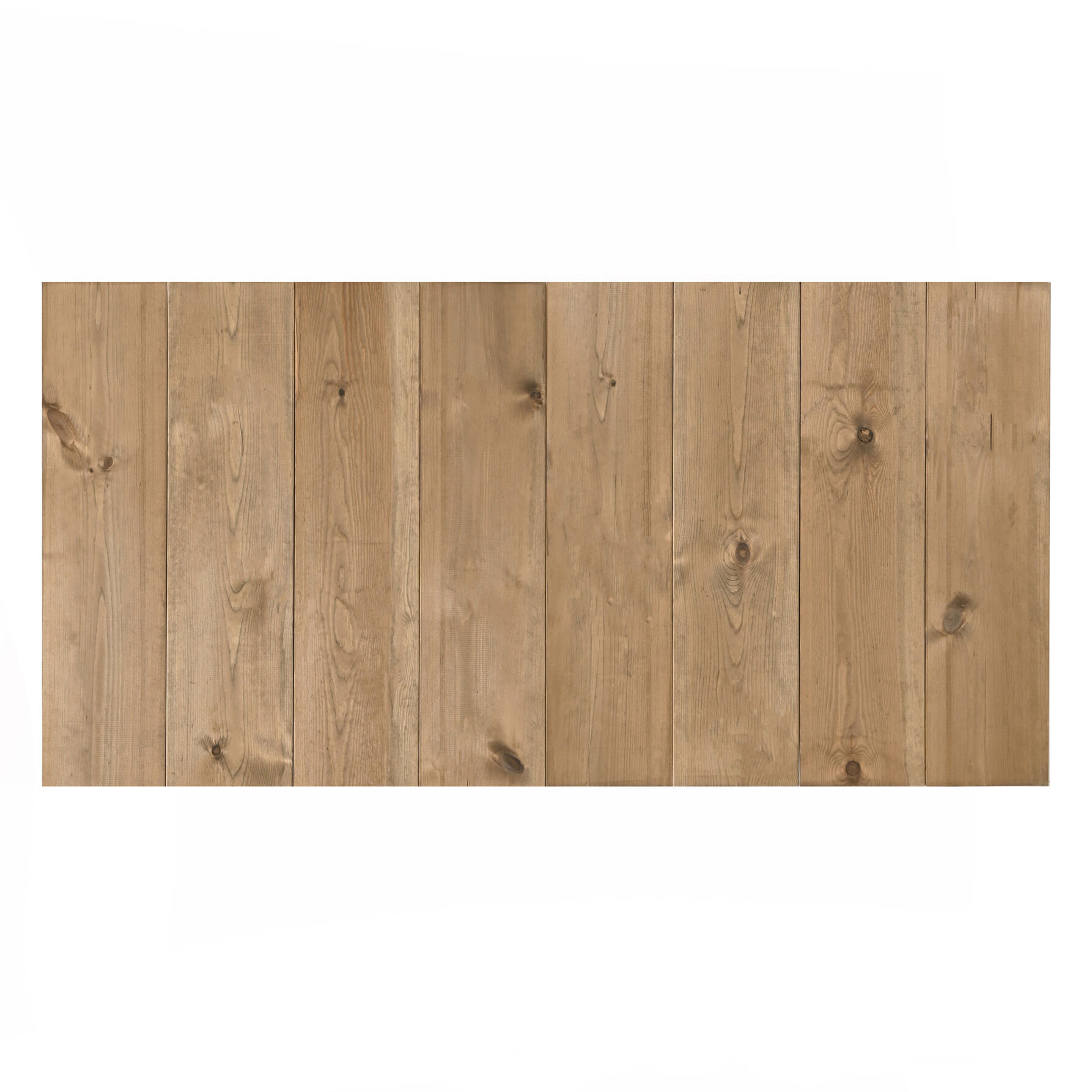 Decowood Cabecero de madera maciza en tono envejecido de 80x60cm