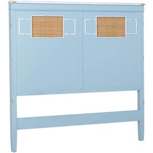 Wanderlust deco Cabezal de cama de madera con rejilla azul 150x6x130 Wanderlust deco Cabezal de cama de madera con rejilla azul 150x6x130