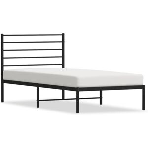 Maison Chic Cama individual con cabecero metal negro 90x190 cm Maison Chic Cama individual con cabecero metal negro 90x190 cm