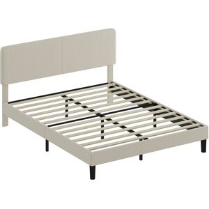 Homcom Estructura de cama 205x167x107 cm gris claro Homcom Estructura de cama 205x167x107 cm gris claro