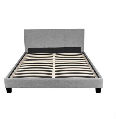 Weber Cama DUBLIN - 140x190, Gris, Elegante Weber Cama DUBLIN - 140x190, Gris, Elegante