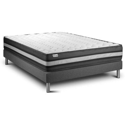 VITALIT Vitalpower Zen - Juego de Colchón y Somier - Gris VITALIT Vitalpower Zen - Juego de Colchón y Somier - Gris