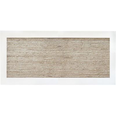 NATYAL Cabecero de yute natural y madera maciza en tono blanco 190x74cm NATYAL Cabecero de yute natural y madera maciza en tono blanco 190x74cm