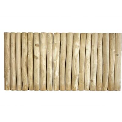 NATYAL Cabecero de troncos de madera de teca 160x75cm NATYAL Cabecero de troncos de madera de teca 160x75cm