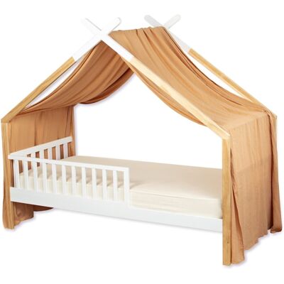 Sevira Kids Dosel de cama tipo cabaña en gasa de algodón jeanne Sevira Kids Dosel de cama tipo cabaña en gasa de algodón jeanne