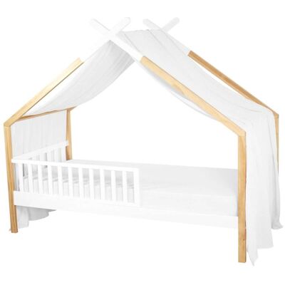 Sevira Kids Dosel de cama tipo cabaña en gasa de algodón jeanne Sevira Kids Dosel de cama tipo cabaña en gasa de algodón jeanne
