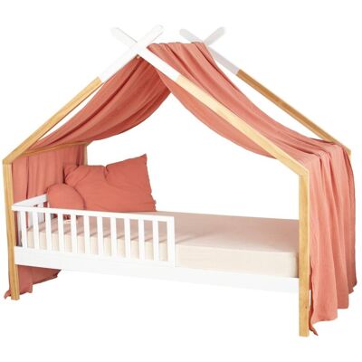 Sevira Kids Dosel de cama tipo cabaña en gasa de algodón jeanne Sevira Kids Dosel de cama tipo cabaña en gasa de algodón jeanne