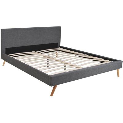 Weber - FJORD - 180x200 cm - Tejido gris - Bed Weber - FJORD - 180x200 cm - Tejido gris - Bed
