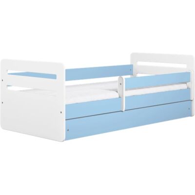Cama infantil Kocot azul con cajón y colchón - Muebles para niños Cama infantil Kocot azul con cajón y colchón - Muebles para niños