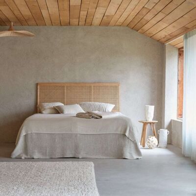 Tikamoon Cabecero de rejilla de ratán de 180 cm Tikamoon Cabecero de rejilla de ratán de 180 cm