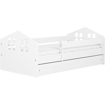 Benlemi Cama infantil KACPER blanca - Con frontales estilo casa Benlemi Cama infantil KACPER blanca - Con frontales estilo casa