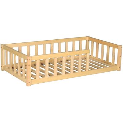 Weber Cama con barandilla, pino, 70x140 cm Weber Cama con barandilla, pino, 70x140 cm