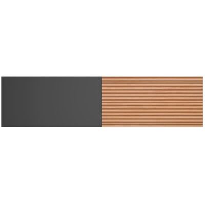 Herdasa Cabecero para cama de 150cm grafito-impresión vallado 67x240x3 cm Herdasa Cabecero para cama de 150cm grafito-impresión vallado 67x240x3 cm