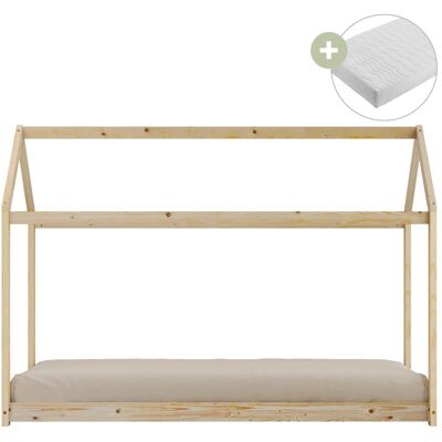 Sunny Cama cabaña beige, sin colchón, 206 x 98 x 154 cm Sunny Cama cabaña beige, sin colchón, 206 x 98 x 154 cm