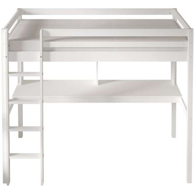 Sunny Cama alta con escritorio, blanco - sin colchón - 208 x 100,5 x 172 cm Sunny Cama alta con escritorio, blanco - sin colchón - 208 x 100,5 x 172 cm