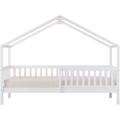 Sunny Cama cabaña con barrera de seguridad blanca, sin colchón Sunny Cama cabaña con barrera de seguridad blanca, sin colchón