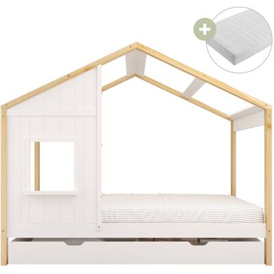 Sunny Cama cabaña - con colchón híbrido - 90 x 200 Sunny Cama cabaña - con colchón híbrido - 90 x 200