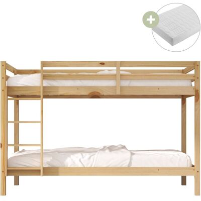 Sunny Litera beige - con 2 colchones híbridos 90 x 200 Sunny Litera beige - con 2 colchones híbridos 90 x 200