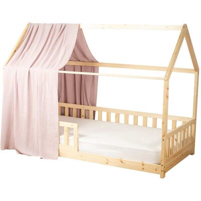 Sevira Kids Dosel de cama cabaña en gasa de algodón Sevira Kids Dosel de cama cabaña en gasa de algodón