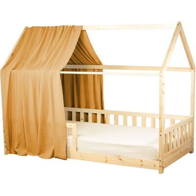 Sevira Kids Dosel de cama cabaña en gasa de algodón Sevira Kids Dosel de cama cabaña en gasa de algodón