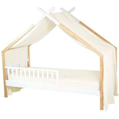 Sevira Kids Dosel de cama tipo cabaña en gasa de algodón jeanne Sevira Kids Dosel de cama tipo cabaña en gasa de algodón jeanne