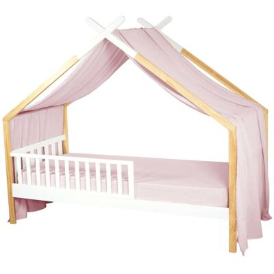 Sevira Kids Dosel de cama tipo cabaña en gasa de algodón jeanne Sevira Kids Dosel de cama tipo cabaña en gasa de algodón jeanne