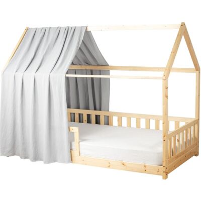 Sevira Kids Dosel de cama cabaña en gasa de algodón Sevira Kids Dosel de cama cabaña en gasa de algodón