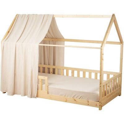 Sevira Kids Dosel de cama cabaña en gasa de algodón Sevira Kids Dosel de cama cabaña en gasa de algodón