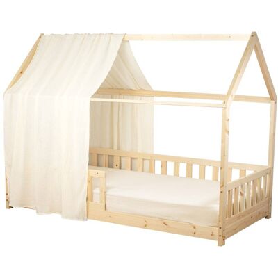 Sevira Kids Dosel de cama cabaña en gasa de algodón Sevira Kids Dosel de cama cabaña en gasa de algodón