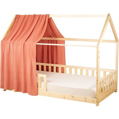 Sevira Kids Dosel de cama cabaña en gasa de algodón Sevira Kids Dosel de cama cabaña en gasa de algodón