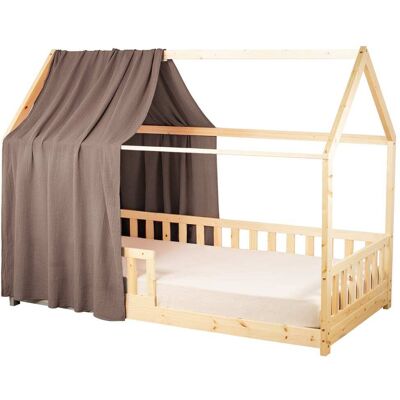 Sevira Kids Dosel de cama cabaña en gasa de algodón Sevira Kids Dosel de cama cabaña en gasa de algodón