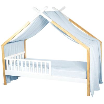 Sevira Kids Dosel de cama tipo cabaña en gasa de algodón jeanne Sevira Kids Dosel de cama tipo cabaña en gasa de algodón jeanne
