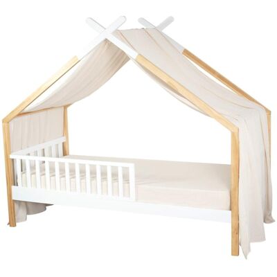 Sevira Kids Dosel de cama tipo cabaña en gasa de algodón jeanne Sevira Kids Dosel de cama tipo cabaña en gasa de algodón jeanne