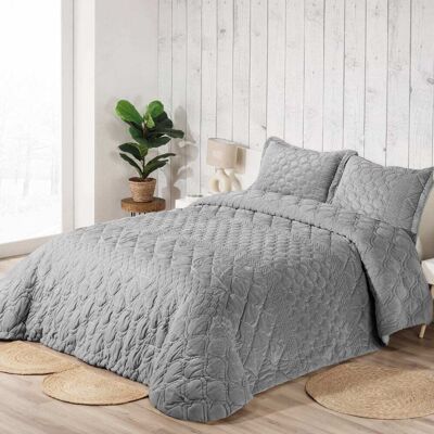 Manterol Edredón acolchado borreguito gris - CAMA 180cm Manterol Edredón acolchado borreguito gris - CAMA 180cm