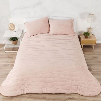 Manterol Edredón comforter rayas geométricas rosa - CAMA 180cm Manterol Edredón comforter rayas geométricas rosa - CAMA 180cm